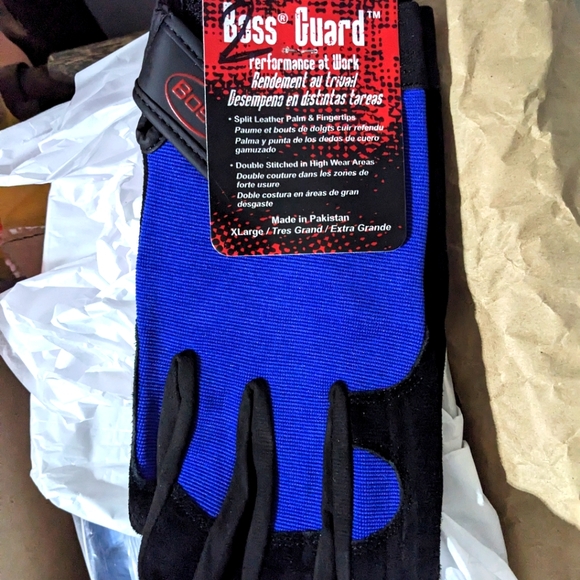 🧤 Boss Guard Performance Split Leather Work Gloves Size XL - Picture 2 of 4